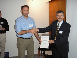 Kostas with certificate, Helsinki 05